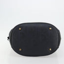 Christian Dior Trotter Canvas Hand Bag Black Gold Auth 180006-5