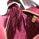 CARTIER Must Line Shoulder Bag Leather Bordeaux Gold Auth 180007-19