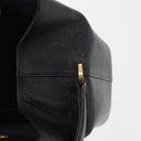 GIVENCHY Hand Bag Leather Black Gold Auth 180008-10