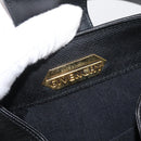 GIVENCHY Hand Bag Leather Black Gold Auth 180008-11