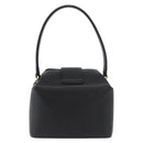 GIVENCHY Hand Bag Leather Black Gold Auth 180008-2