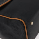 SAINT LAURENT Hand Bag Coated Canvas 2way Black Gold Auth 180009-12