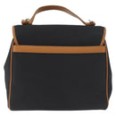 SAINT LAURENT Hand Bag Coated Canvas 2way Black Gold Auth 180009-3