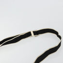 Christian Dior Trotter Canvas Shoulder Bag PVC Black Silver Auth 180010-8