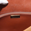 Christian Dior Shoulder Bag Leather Beige Gold Auth 180011-16