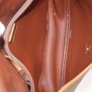 Christian Dior Shoulder Bag Leather Beige Gold Auth 180011-17