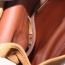 Christian Dior Shoulder Bag Leather Beige Gold Auth 180011-20