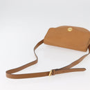 Christian Dior Shoulder Bag Leather Beige Gold Auth 180011-7