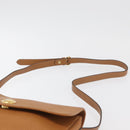 Christian Dior Shoulder Bag Leather Beige Gold Auth 180011-8