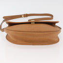 Christian Dior Shoulder Bag Leather Beige Gold Auth 180011-9