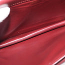 CARTIER Must Line Clutch Bag Leather Bordeaux Gold Auth 180014-16