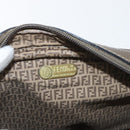 FENDI Zucchino Canvas Shoulder Bag Beige Auth 180015-18