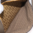 FENDI Zucchino Canvas Shoulder Bag Beige Auth 180015-21