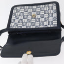 GIVENCHY Shoulder Bag PVC Leather Navy Gold Auth 180016-19
