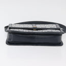 GIVENCHY Shoulder Bag PVC Leather Navy Gold Auth 180016-5
