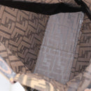 FENDI Zucca Canvas Hand Bag Black Brown Auth 180023-11