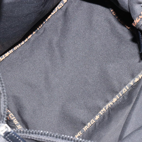 FENDI Umhängetasche Nylon Schwarz Gold Original 180024