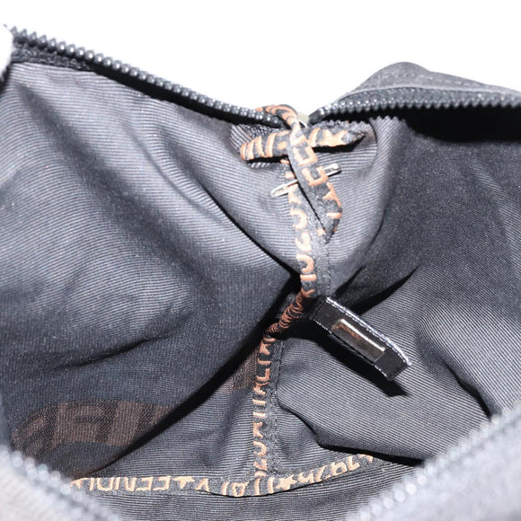 FENDI Umhängetasche Nylon Schwarz Gold Original 180024
