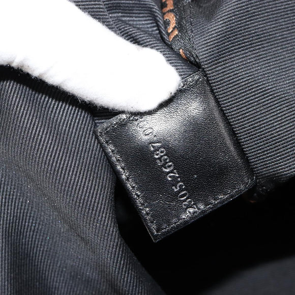 FENDI Umhängetasche Nylon Schwarz Gold Original 180024