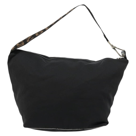 FENDI Umhängetasche Nylon Schwarz Gold Original 180024