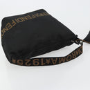 FENDI Umhängetasche Nylon Schwarz Gold Original 180024-7