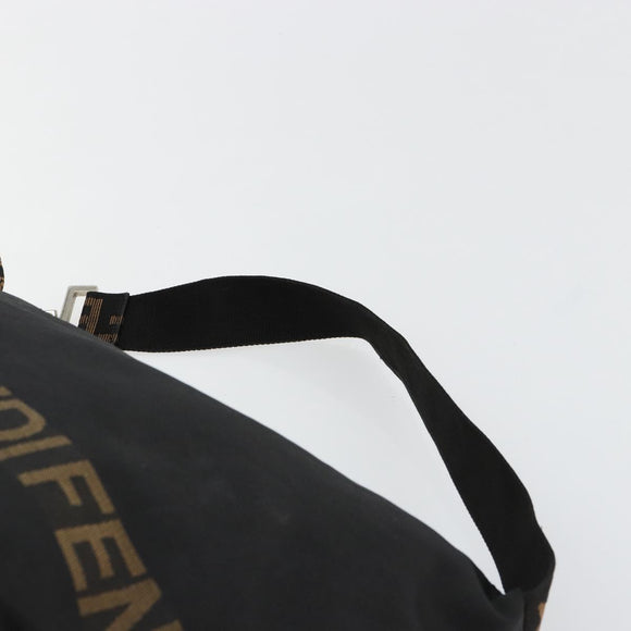 FENDI Umhängetasche Nylon Schwarz Gold Original 180024