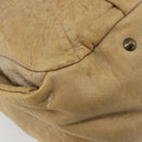 Chloe Hand Bag Leather Beige Gold Auth 180029-13