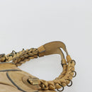Chloe Hand Bag Leather Beige Gold Auth 180029-8