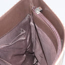 BURBERRY Nova Check Tote Bag Canvas Leather Beige Silver Auth 180030-21