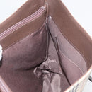 BURBERRY Nova Check Tote Bag Canvas Leather Beige Silver Auth 180030-22