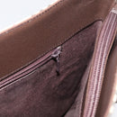 BURBERRY Nova Check Tote Bag Canvas Leather Beige Silver Auth 180030-23