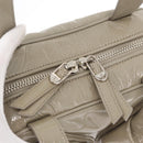 SAINT LAURENT Hand Bag Patent leather Gray Silver Auth 180031A-17