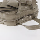 SAINT LAURENT Hand Bag Patent leather Gray Silver Auth 180031A-6