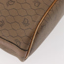 Christian Dior Honeycomb Canvas Shoulder Bag PVC Beige Gold Auth 180032-9