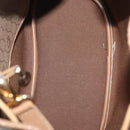 Christian Dior Honeycomb Canvas Shoulder Bag PVC Beige Gold Auth 180032-12
