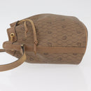 Christian Dior Honeycomb Canvas Shoulder Bag PVC Beige Gold Auth 180032-4