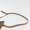 Christian Dior Honeycomb Canvas Shoulder Bag PVC Beige Gold Auth 180032-8