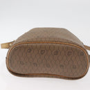 Christian Dior Honeycomb Canvas Shoulder Bag PVC Beige Gold Auth 180032-5