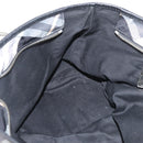 BURBERRY Nova Check Blue Label Tote Bag Nylon Black Silver Auth 180034-19