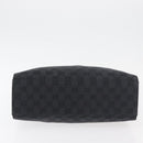 GUCCI Bamboo GG Canvas Hand Bag Black Silver 89 02 997 Auth 180040-9