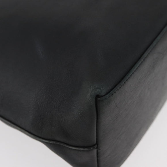 GUCCI Bamboo Shoulder Bag Leather Black 001 3244 Auth 180043