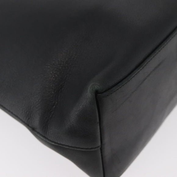 GUCCI Bamboo Shoulder Bag Leather Black 001 3244 Auth 180043