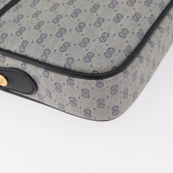 GUCCI Micro GG Supreme Schoudertas PVC Marinegoud 007 56 0095 Auth 180046