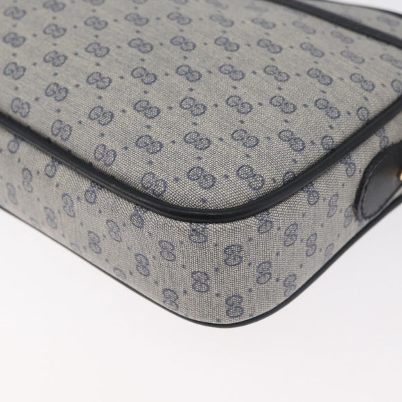 GUCCI Micro GG Supreme Schoudertas PVC Marinegoud 007 56 0095 Auth 180046