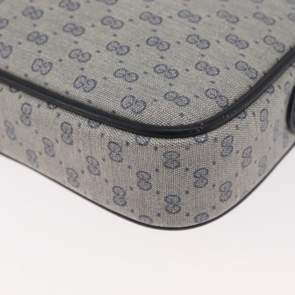 GUCCI Micro GG Supreme Schoudertas PVC Marinegoud 007 56 0095 Auth 180046