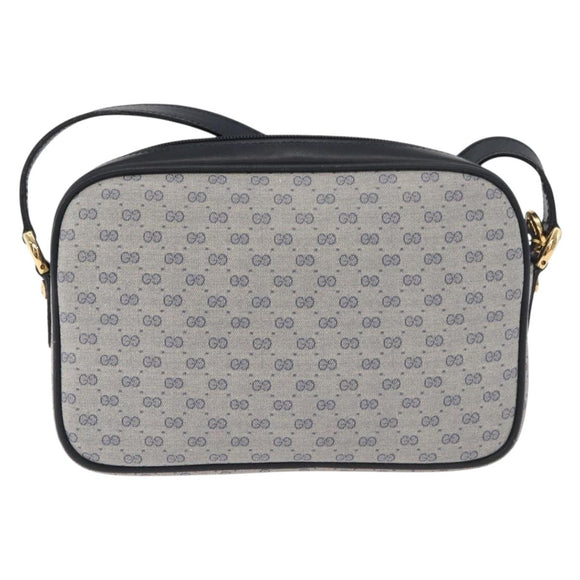 GUCCI Micro GG Supreme Schoudertas PVC Marinegoud 007 56 0095 Auth 180046
