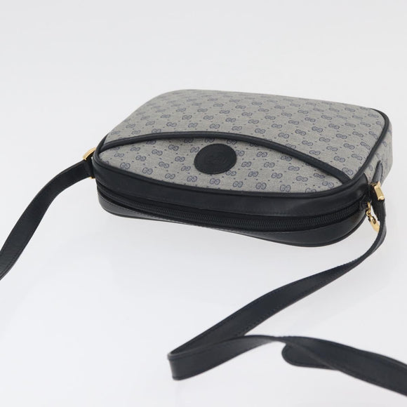 GUCCI Micro GG Supreme Schoudertas PVC Marinegoud 007 56 0095 Auth 180046