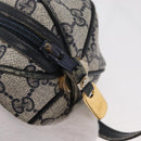 GUCCI GG Supreme Shoulder Bag PVC Navy Gold 001 261 0981 Auth 180048-14