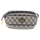 GUCCI GG Supreme Shoulder Bag PVC Navy Gold 001 261 0981 Auth 180048-2