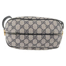 GUCCI GG Supreme Shoulder Bag PVC Navy Gold 001 261 0981 Auth 180048-3